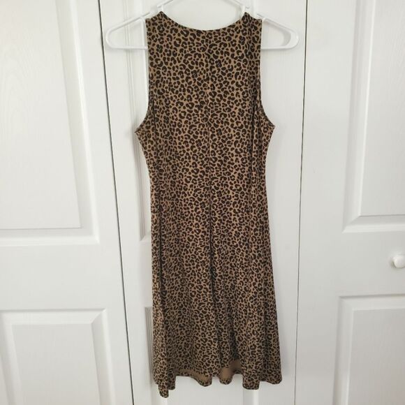 Old Navy Leopard Print Sleeveless Dress Women's Size Medium - Picture 4 of 4